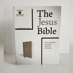 The Jesus Bible in Gray Linen Hardcover NIV NEW